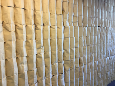 Papierwand zu verkaufen