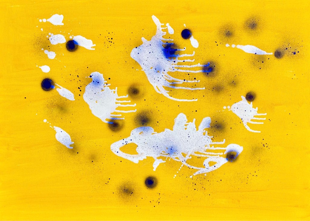 Titel: NGC 2244, 50x70cm, Öl/Kreide auf Leinwand, 2023, Judith Haman