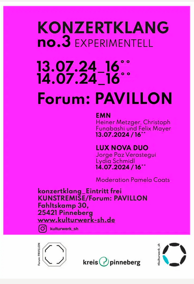 EMN Konzert im Forum: Pavillon • 13.7.24 16:00 • Fahltskamp 30 25421 Pinneberg