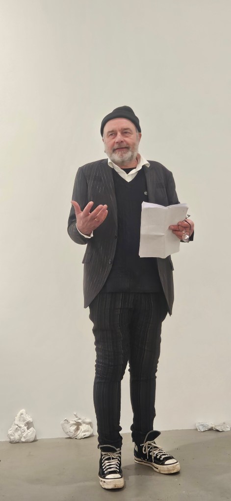 Video • „The masks of the white demons“ • Performance: Dirk Thiele • opening „was weiß weiß…? 14.2.2026 • Künstlerhaus Bergedorf