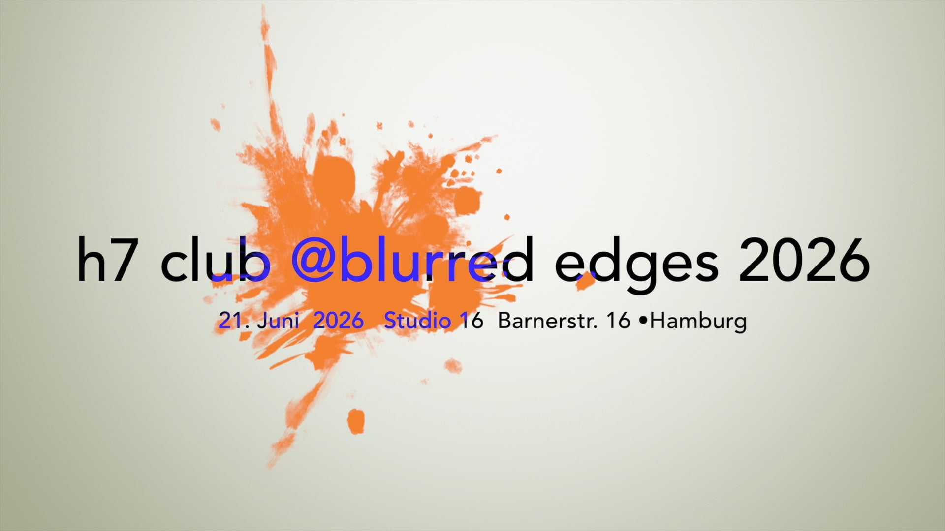 video • h7 club @ blurred edges 2026 • Berlinde Deman, Open Family Quartett, Heiner Metzger • 21.6.2026